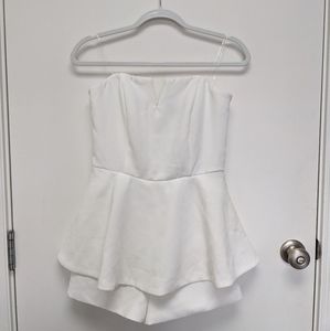 Vici / Do + Be Strapless White Romper Size M